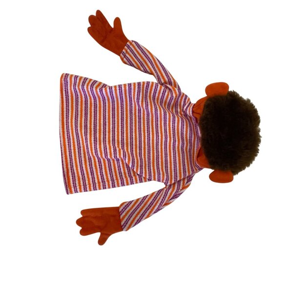 Sesame Street Ernie Hand Puppet Plush Toy 15" Striped Shirt - Picture 6 of 7